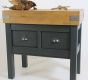 Large butchers block with 2 drawers