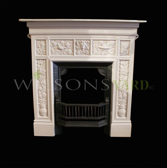 Antique cast iron firplace 
