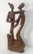 Abstract female wooden sculpture
