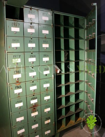 Green Pigeon Hole Cabinets