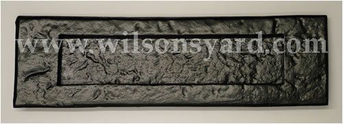 Medium Black Cast Iron Letter Plate