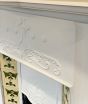 Antique cast iron tiled fireplace
